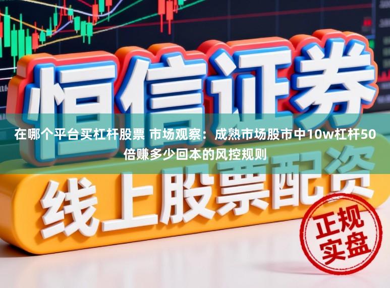 在哪个平台买杠杆股票 市场观察：成熟市场股市中10w杠杆50倍赚多少回本的风控规则