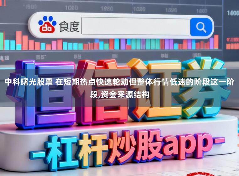中科曙光股票 在短期热点快速轮动但整体行情低迷的阶段这一阶段,资金来源结构