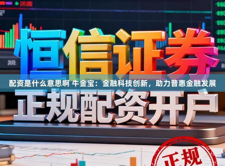 配资是什么意思啊 牛金宝：金融科技创新，助力普惠金融发展